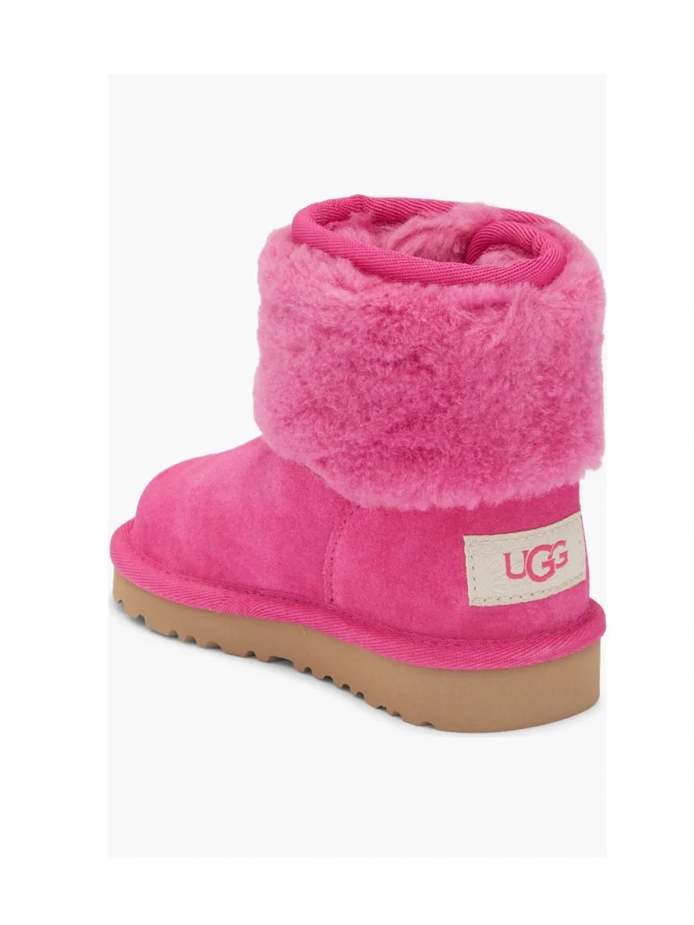 UGG Kids Classic Joan Luxury Winter Boot Dark Peony Pink Baby Girl Walker Size 6